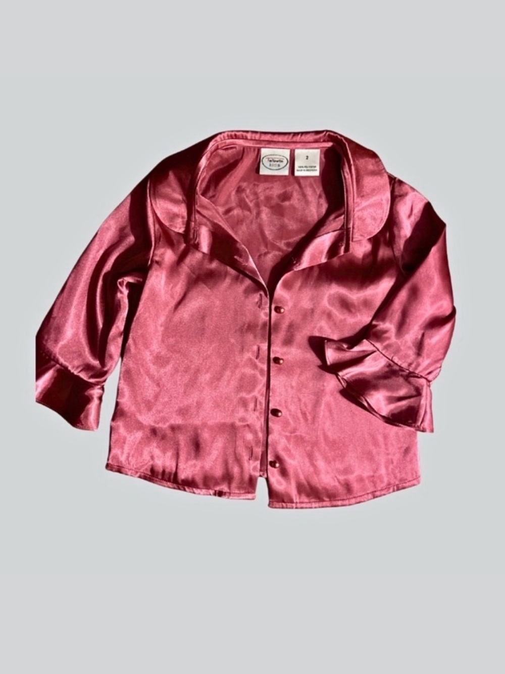 Talbot’s Satin Button-Up Blouse